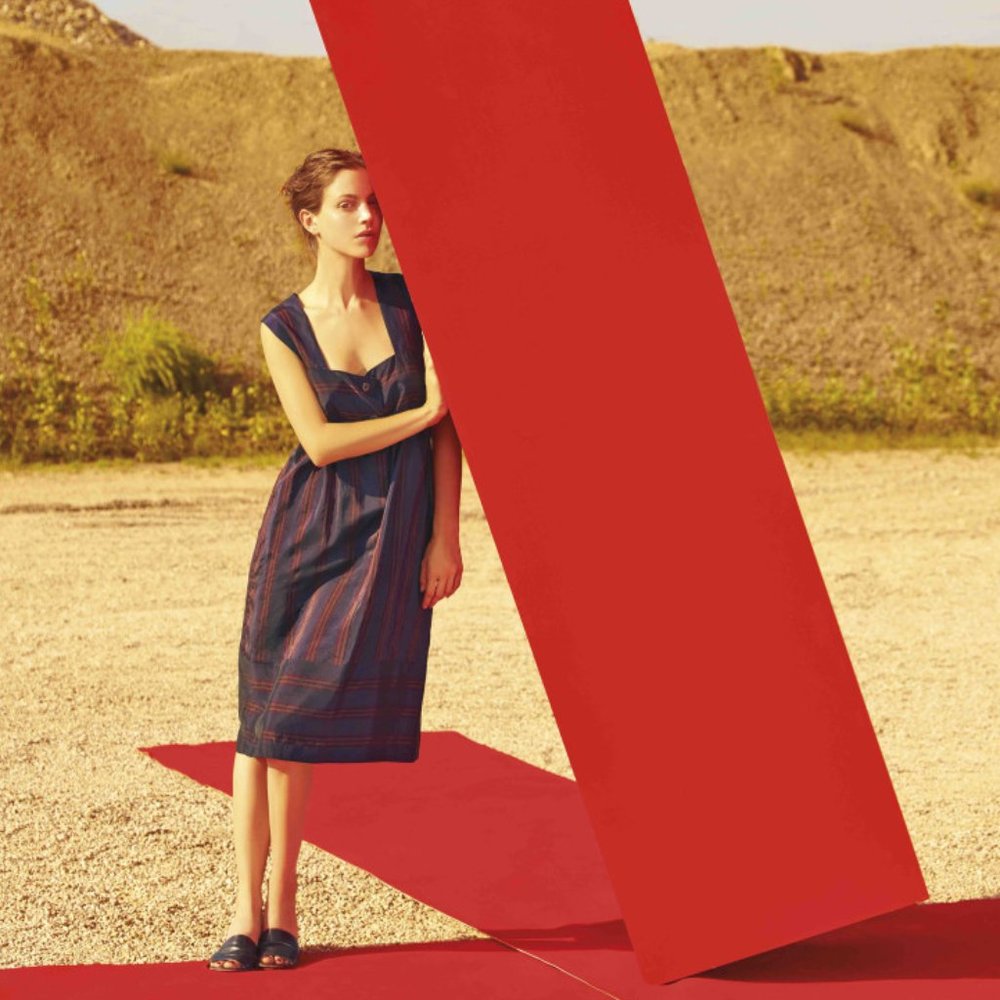 Maison Kitsune Striped Dress